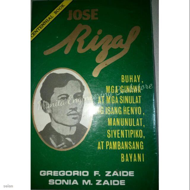 ☂ ♚JOSE RIZAL CENTENNIAL BOOK ZAIDE (Filipino Version) | Shopee Philippines