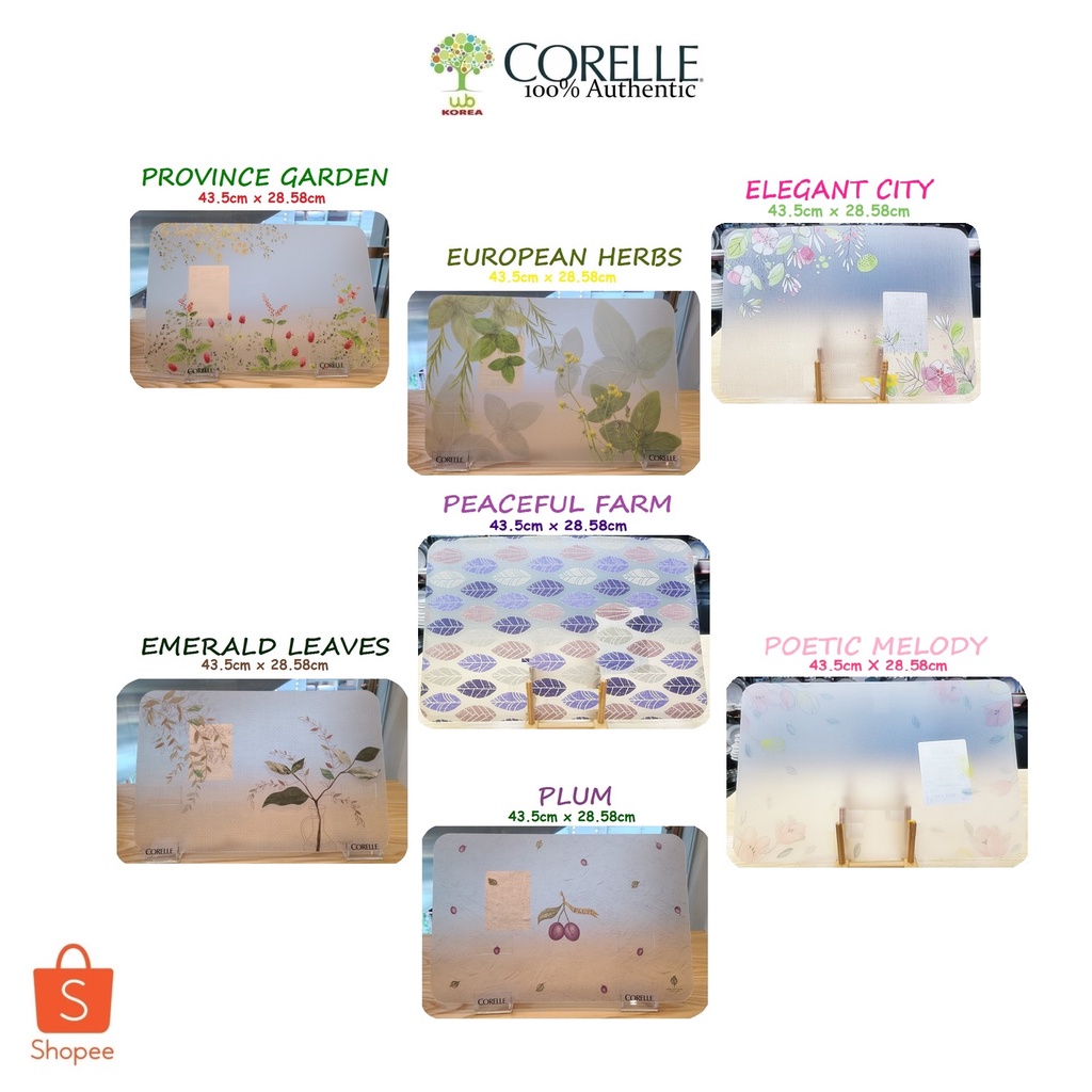 CORELLE Coordinates PlaceMat (43.5cm x 28.58cm) Shopee Philippines