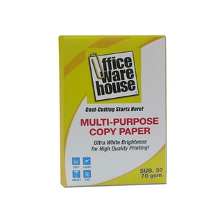 Office Warehouse Colored Bond Paper Lgl 20s Yellow