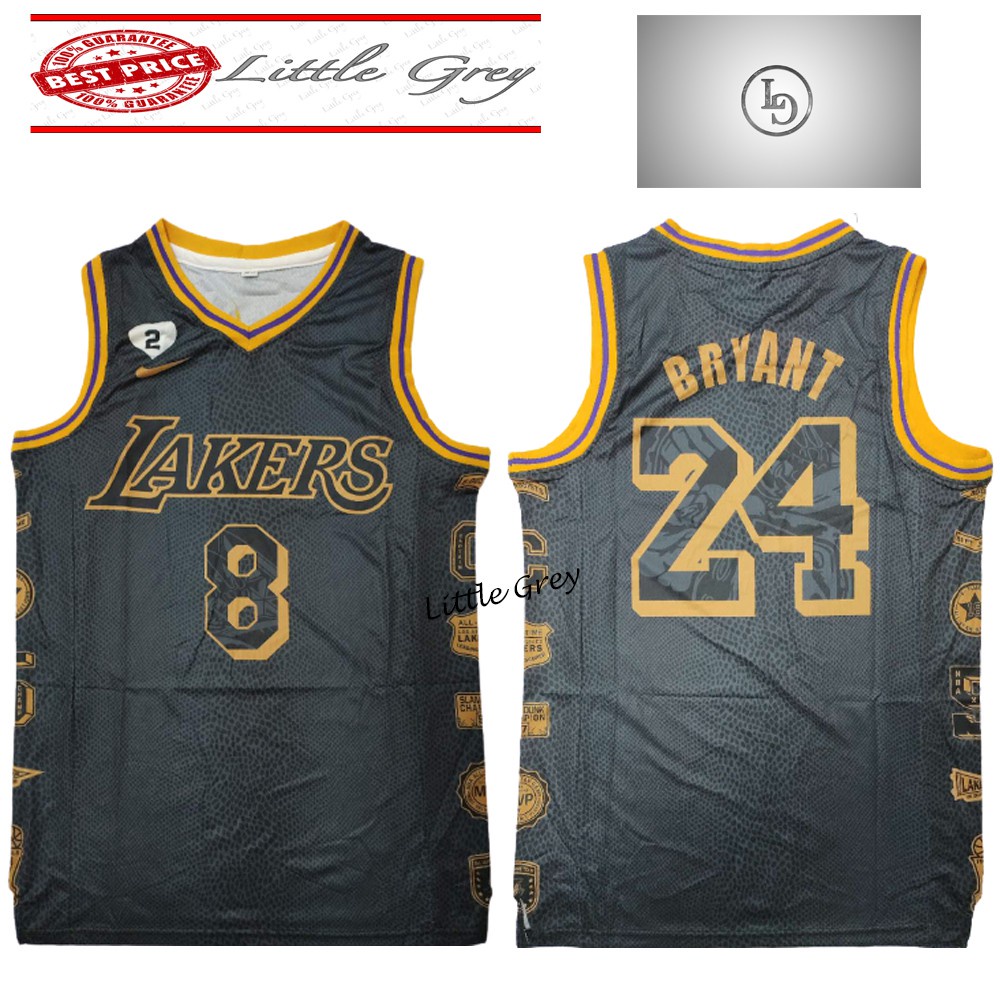 Factory price NBA Lakers 8 Front 24 Back Kobe Bryant Swingman Basketball Jersey