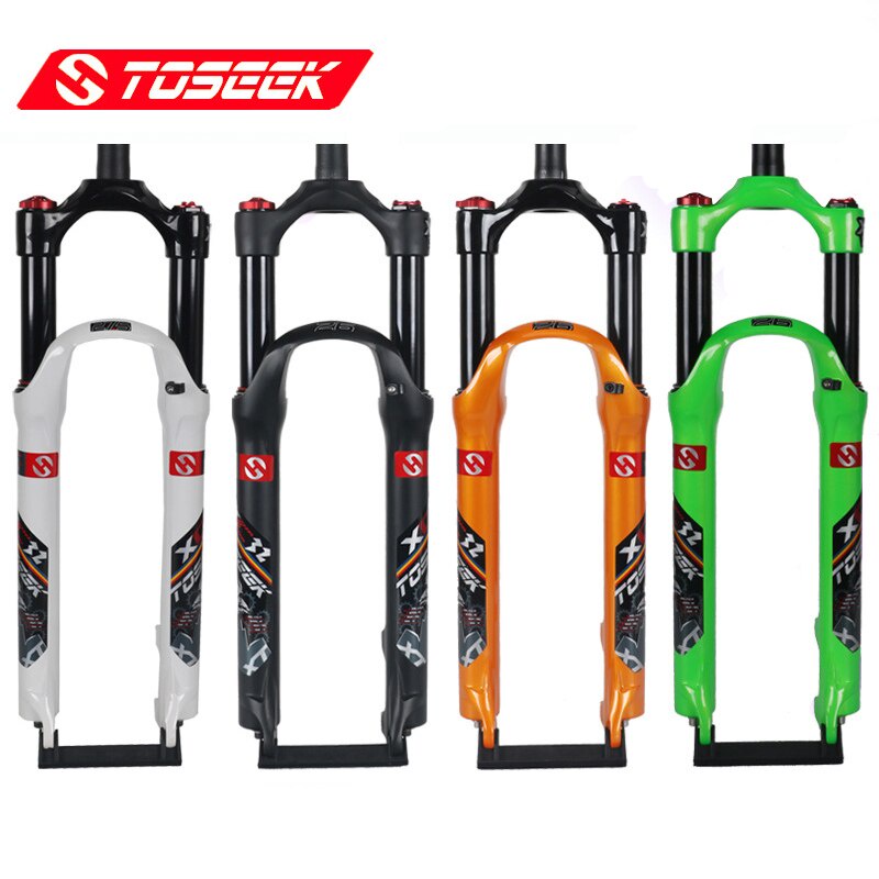 Air fork TOSEEK bicycle front fork straight tube bicycle mountain bike