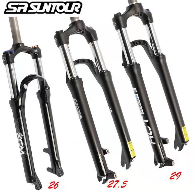 Original Suntour SR XCM MTB Fork Bike 26 27.5 29er inch Front Fork Suspension Lock Travel Aluminum