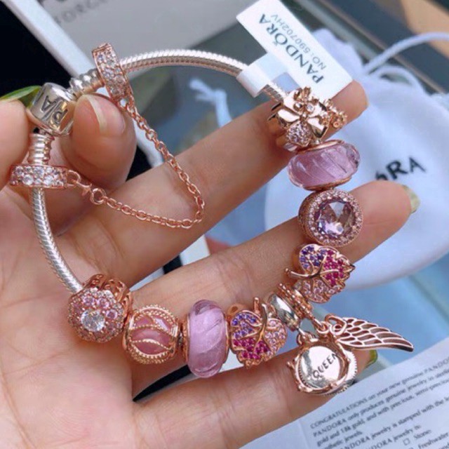 Pandora deals bracelet pink