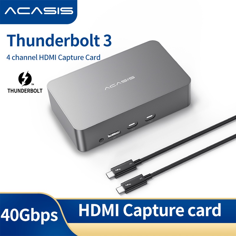 ACASIS Thunderbolt 3/4 HDMI Channel Video Capture Card Camera Inputs