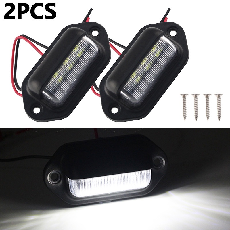 Seametal V Car License Plate Light Universal Led Trunk Light For Car