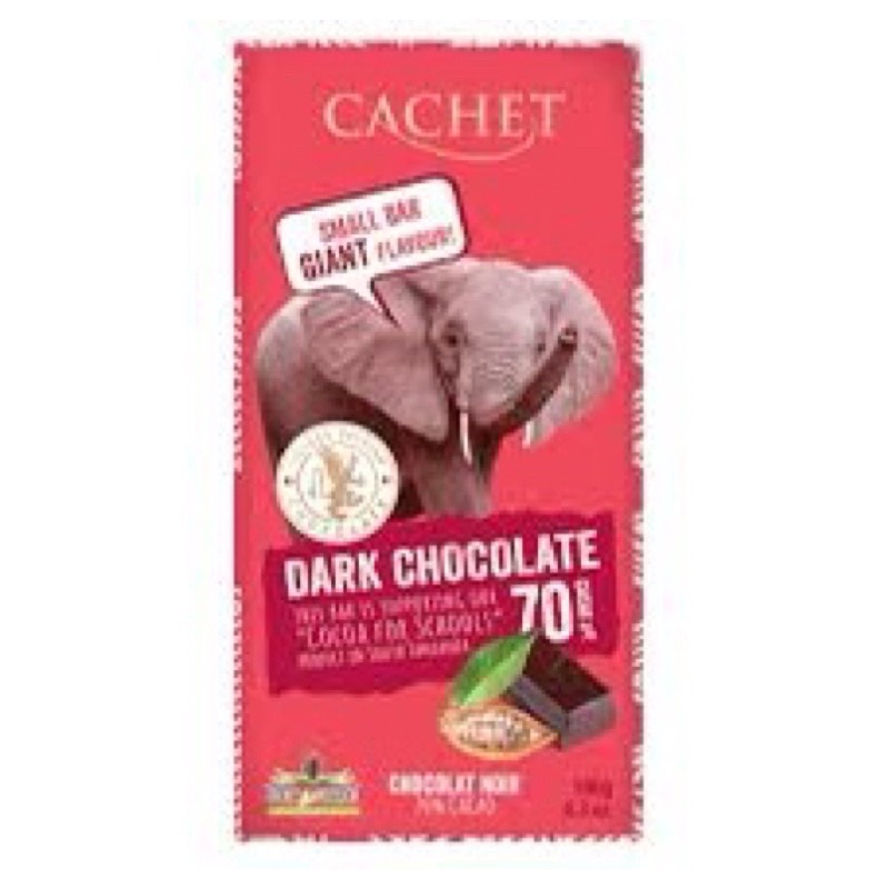 Cachet Dark / Milk Chocolate Brownie & Pretzel Bar 180g Shopee