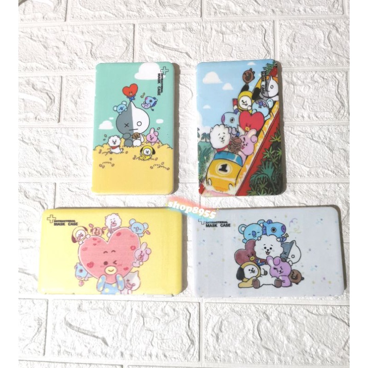 BT21 BTS/ Unicorn/ many design Portable Face Mask Storage Case ...