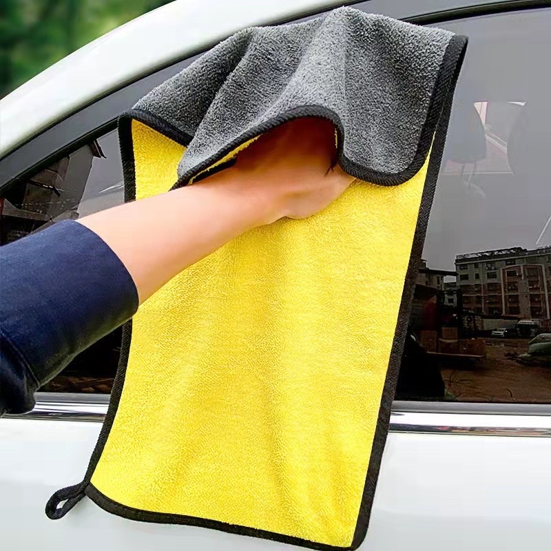 1PCS Car wash cloth Microfiber Towel Auto Cleaning Drying Cloth Hemming ...