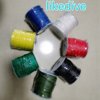 1 meter 2MM White Red Yellow Blue Green Olive Color Spearfishing Line  Speargun Rope Spear Gun Weave String for Wishbone