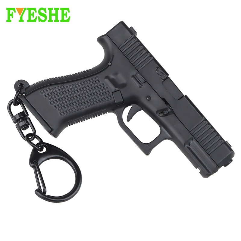Tactical Pistol Shape Keychain Mini Portable Glock 45 Model Gun Shape