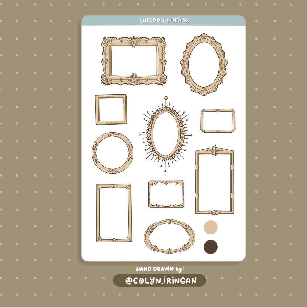 FRAME Sticker Sheet | Hand Drawn | Shopee Philippines