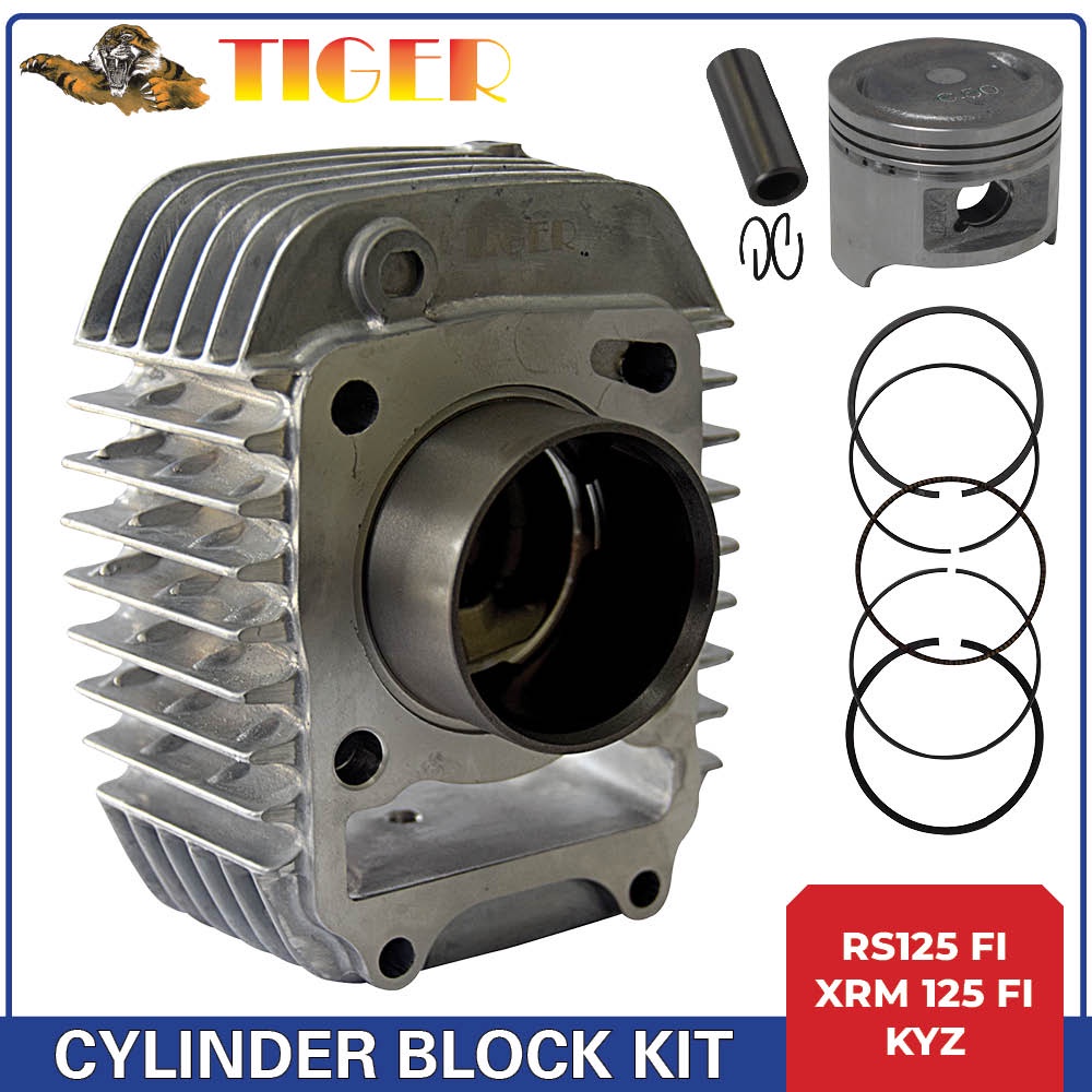 Honda RS125 FI, XRM 125 FI Tiger Cylinder Block Kit (w/ Piston, Piston