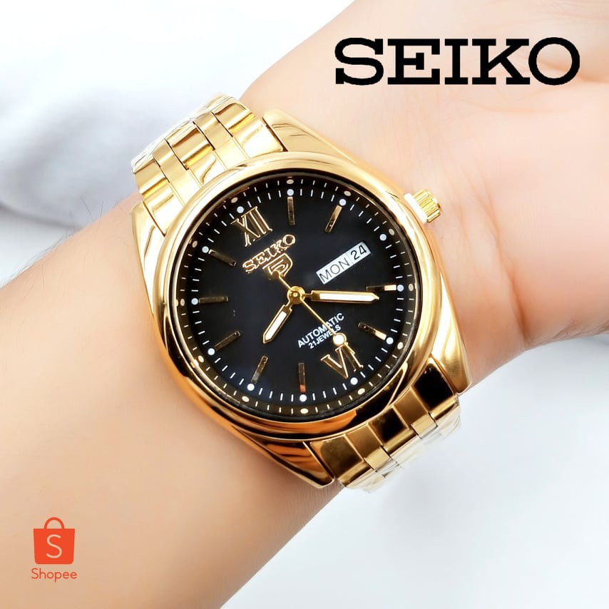 watch relo Seiko-5 Men's watch Double Date Japan Movement Automatic Hand  Movement Water Resist | Shopee Philippines