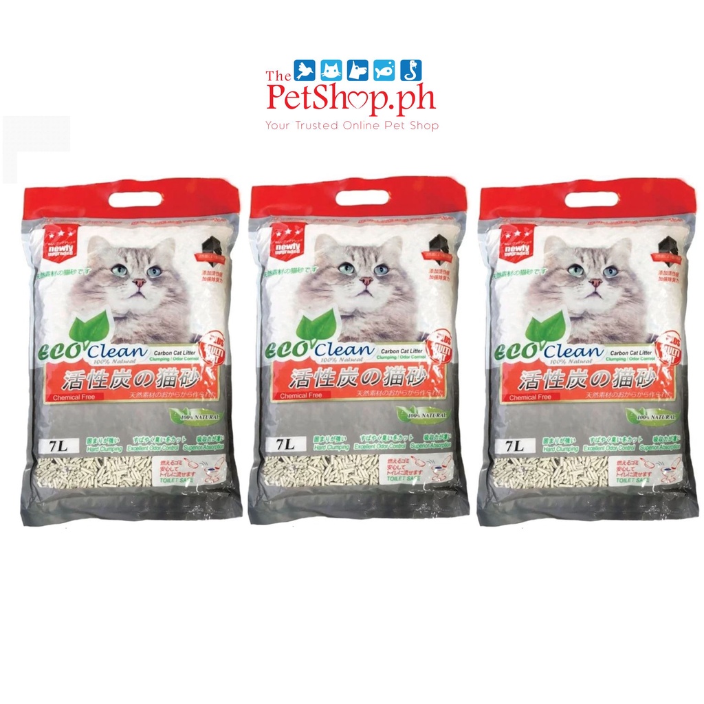 Eco Clean Tofu Cat Litter Clumping 7L Set of 6 Flushable Shopee