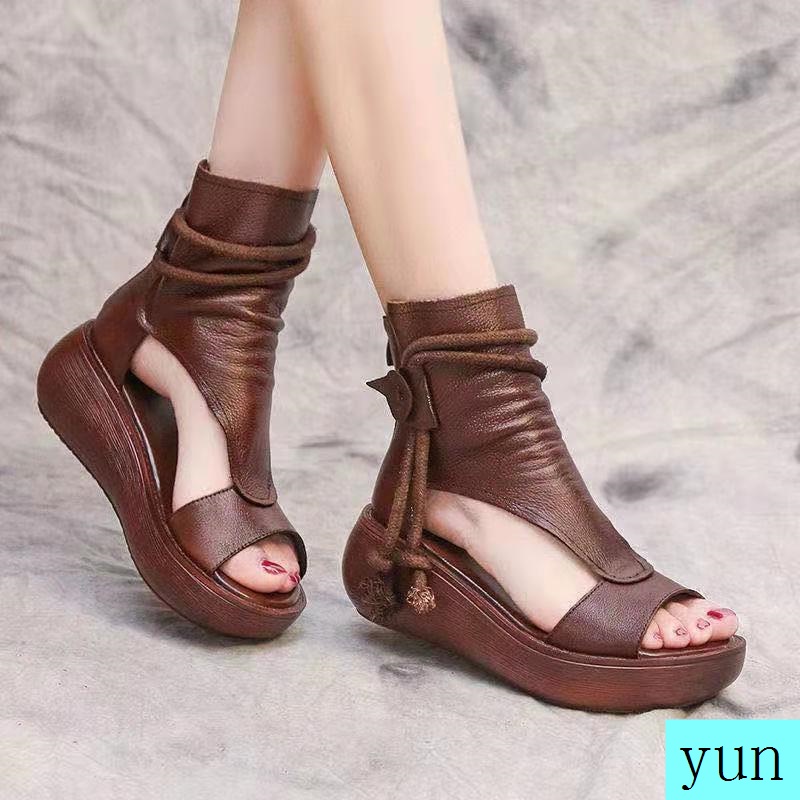 High top wedge sandals online