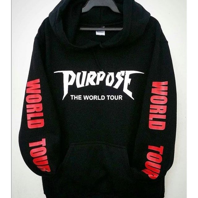 Black purpose tour clearance hoodie