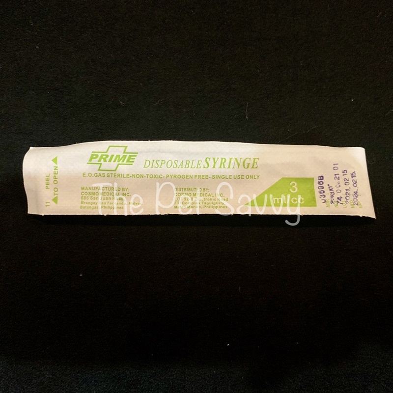 PRIME Disposable Syringe (3 ml/cc) | Shopee Philippines