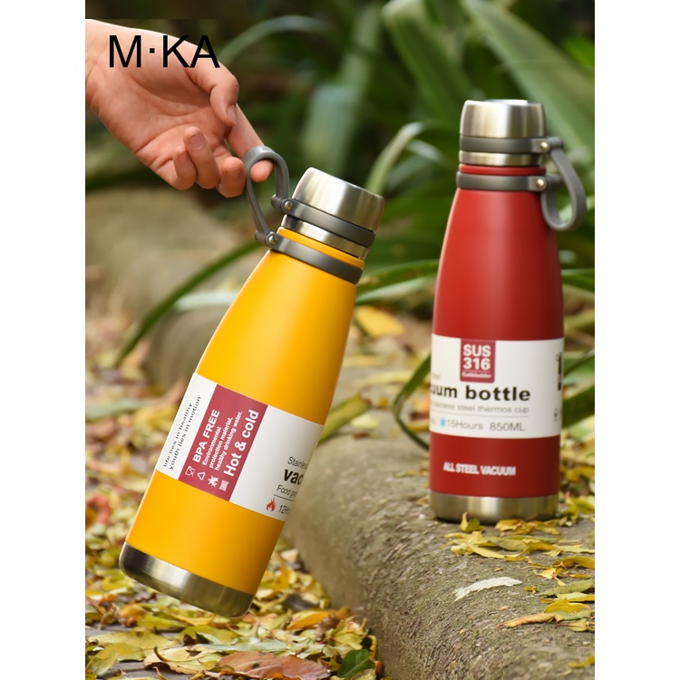 New Style Outdoor Large-Capacity Vacuum Thermos 316 Stainless Steel Flask  Portable Sports Car Water Cup Bullet High-Value Small Fresh Bottle