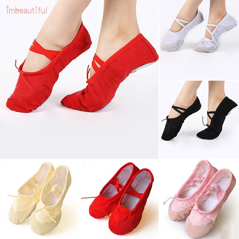 High Quality Exercise Soft Canvas Girl Women Adult Ballet US Size 6.5-8 ...