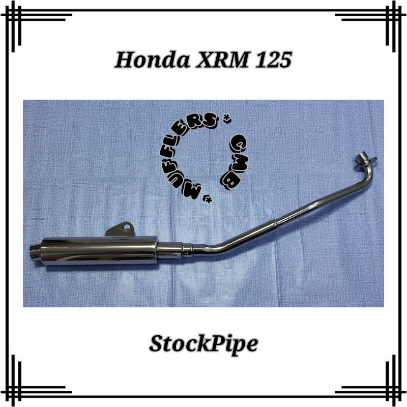 Honda XRM 125 - StockPipe - Stainless - Muffler | Shopee Philippines