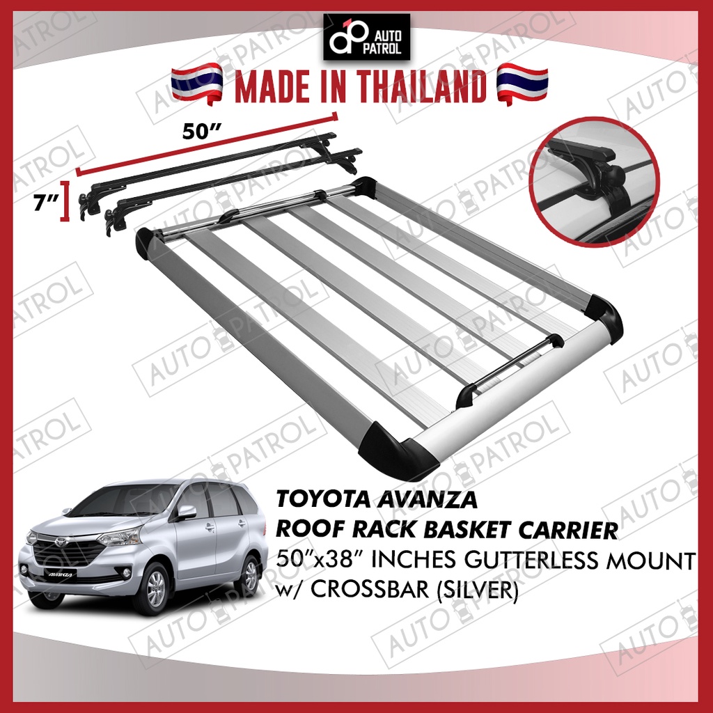 Toyota Avanza Aerorack Roof Rack Carrier Car Basket 50"x38" Silver