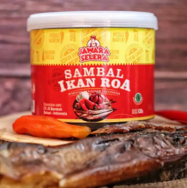 Roa Sambal/Roa Jawara Fish Sauce Taste 135g/Manado Roa Fish Sambal ...