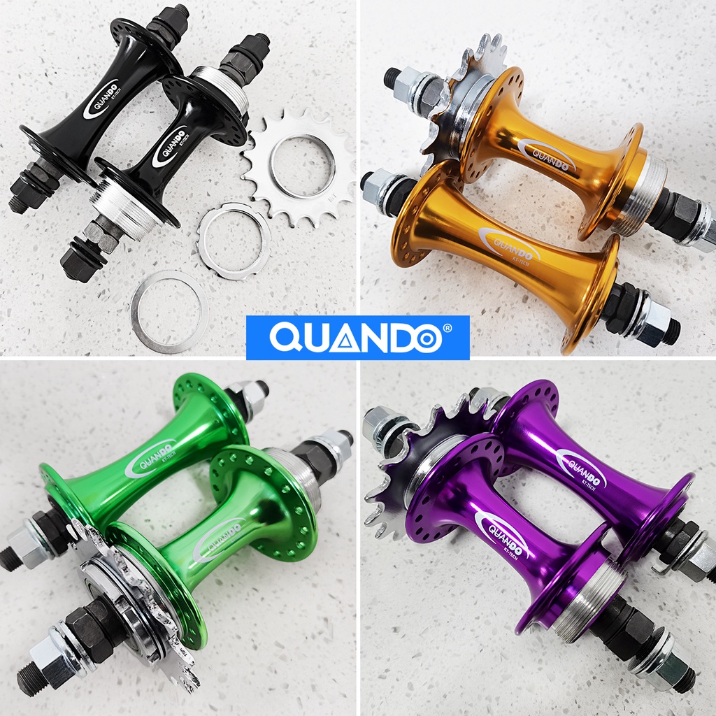 Original QUANDO track bike fixie bike reverse riding hub 32 36 hole fixed gear bicycle hub Shopee Philippines