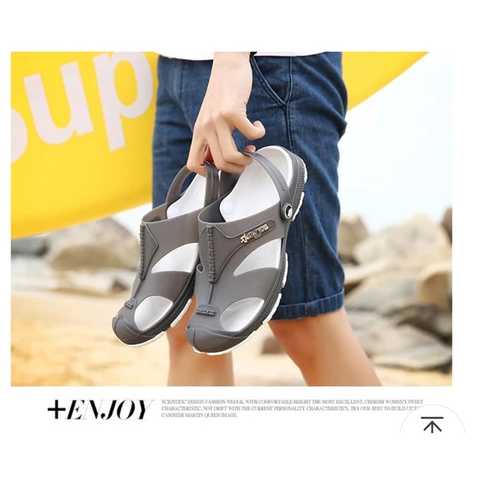 ReTouch Korean fashion jelly sandals water aqua shoes for men 1721