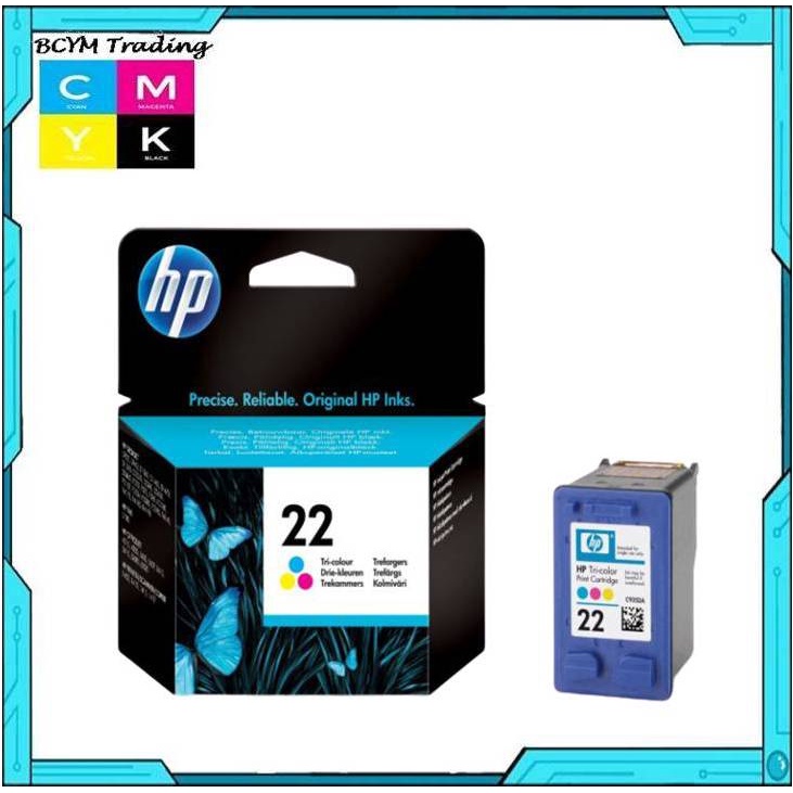 HP 21 Black and HP 22 Tri-color ORIGINAL Ink Computer Printer ...