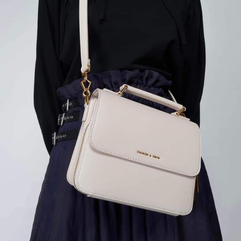 Basic front flap online crossbody bag