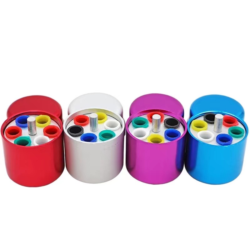 6 Hole Dental Aluminum Endo Box Gutta Percha Points Holder Case F