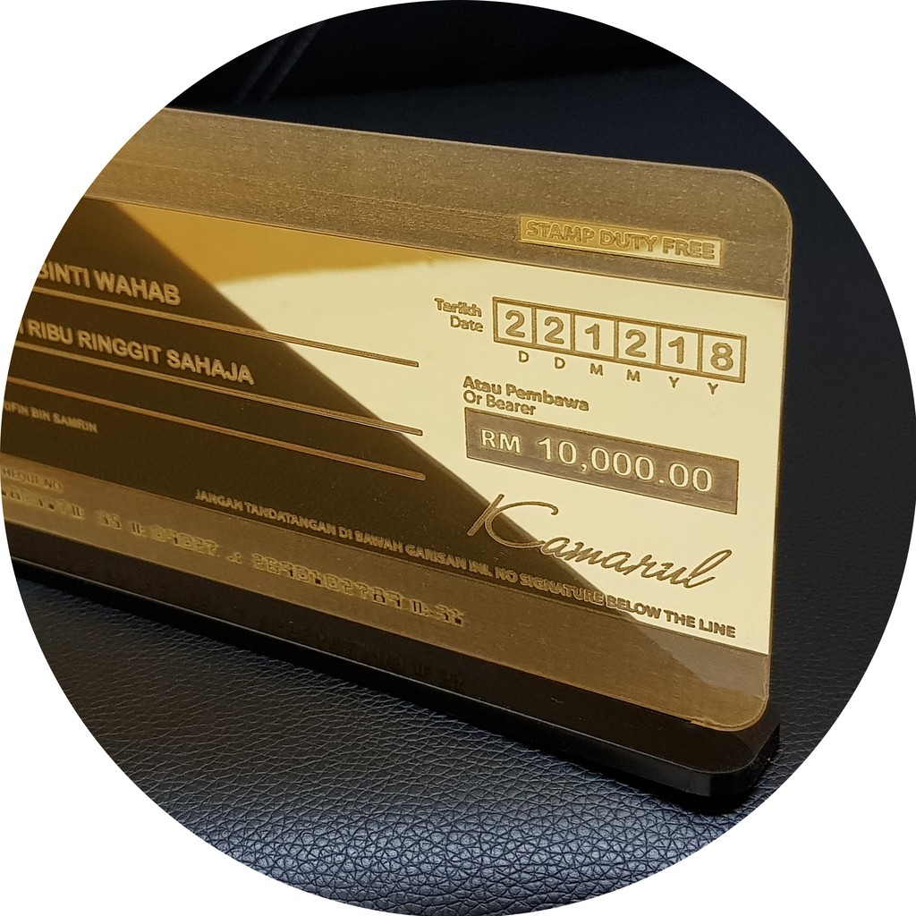 REPLIKA Check Delivery+Box Baldu/Check+Replica Tread Check CHEQUE ...