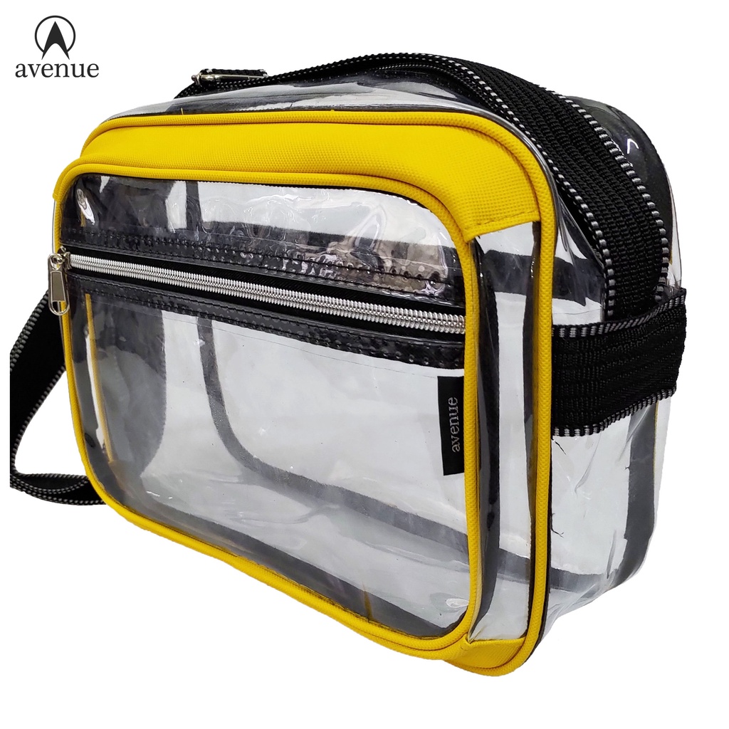 Avenue Transparent PVC Clear Sling Bag 515 Shoulder Bag Thick Plastic