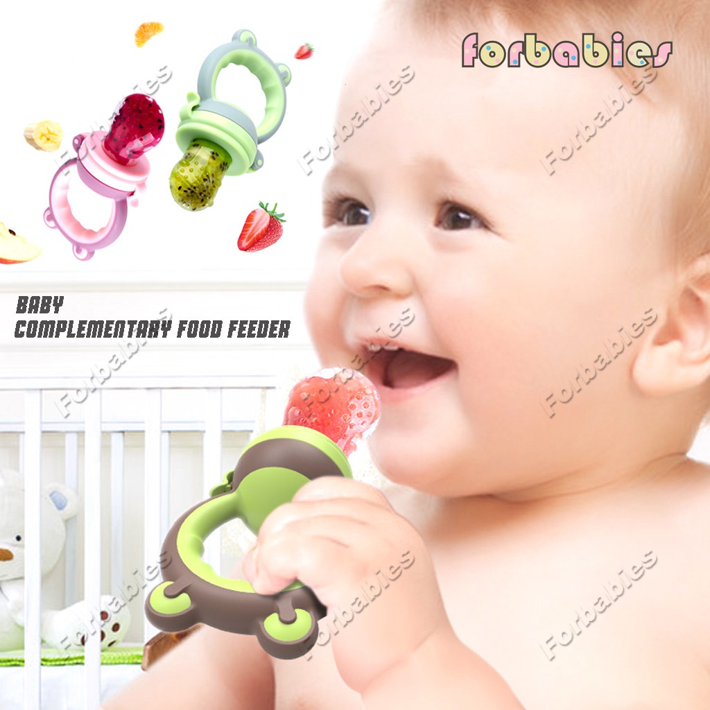 ANIMAL HANDLE DESIGN BABY FRUIT AND VEGETABLE PACIFIER BITE BAG/BABY
