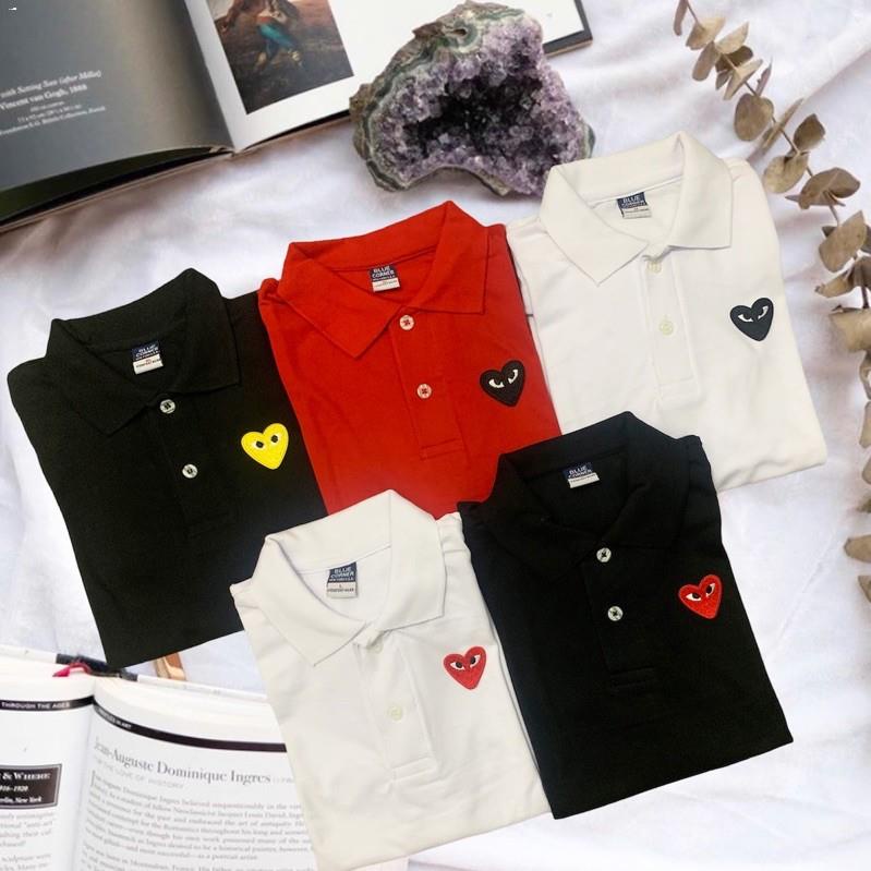 Cdg play hotsell polo shirt