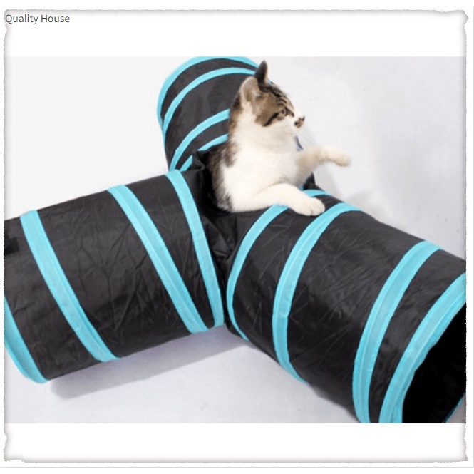 （COD) Cat Foldable 3-way Fun Tunnel Kitten Toy Cat Toy | Shopee Philippines
