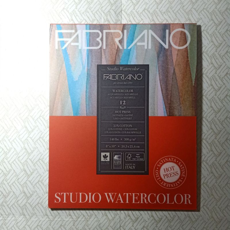 Fabriano Studio Watercolor Paper Hot Press Shopee Philippines