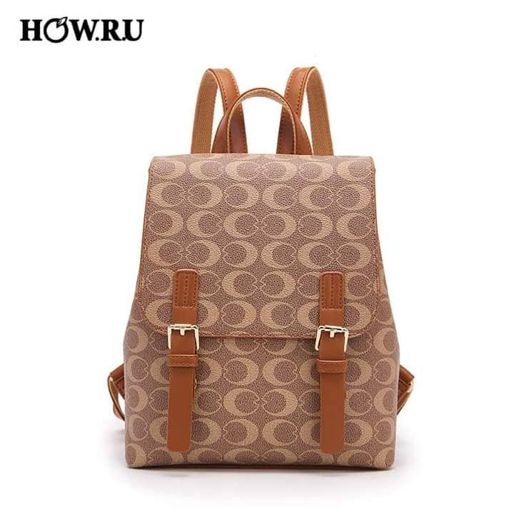 How.R.U Korean Backpack Pu Leather Bag For Women Shopee Philippines