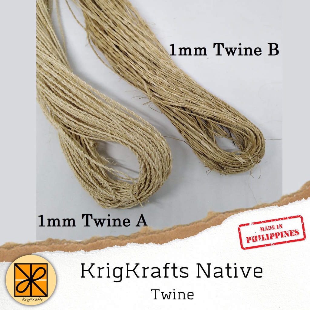 KrigKrafts Native Abaca Twine 2ply Thin per Bundle