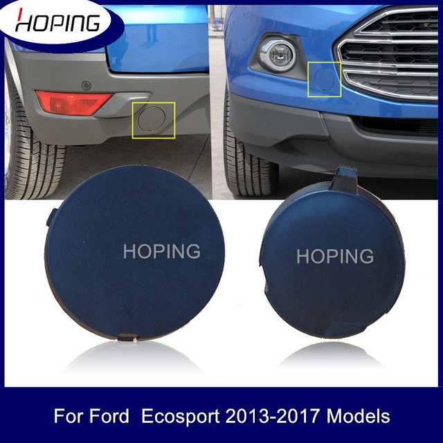 Front Bumper Towing Hook Cover For Ford Ecosport 2013 2014 2015 2016 2017  Rear Towing Hook Cover Cap Unpainted