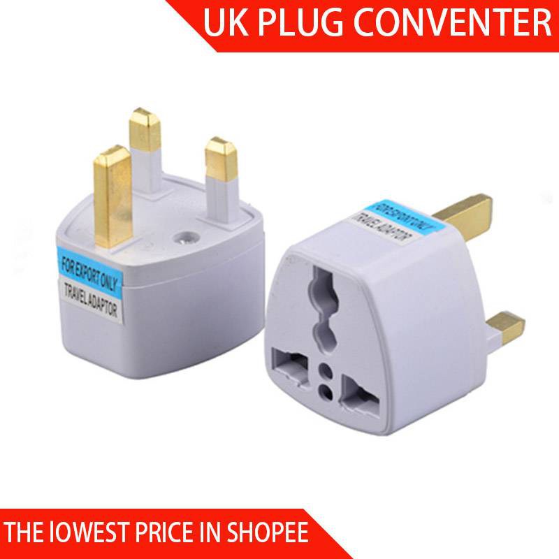 Universal Adapter UK 3 Pin Plug AC Adapter Converter UK/HK/Malaysia