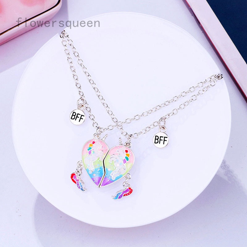 Cute and Exquisite Unicorn Good Friend Magnet Magnet necklace(2Pcs)