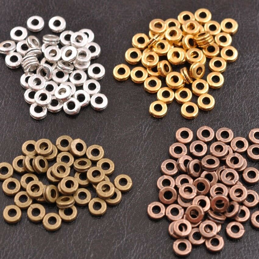 40pcs/lot 6mm 8mm Tibetan Silver Spacer Beads Supplies for
