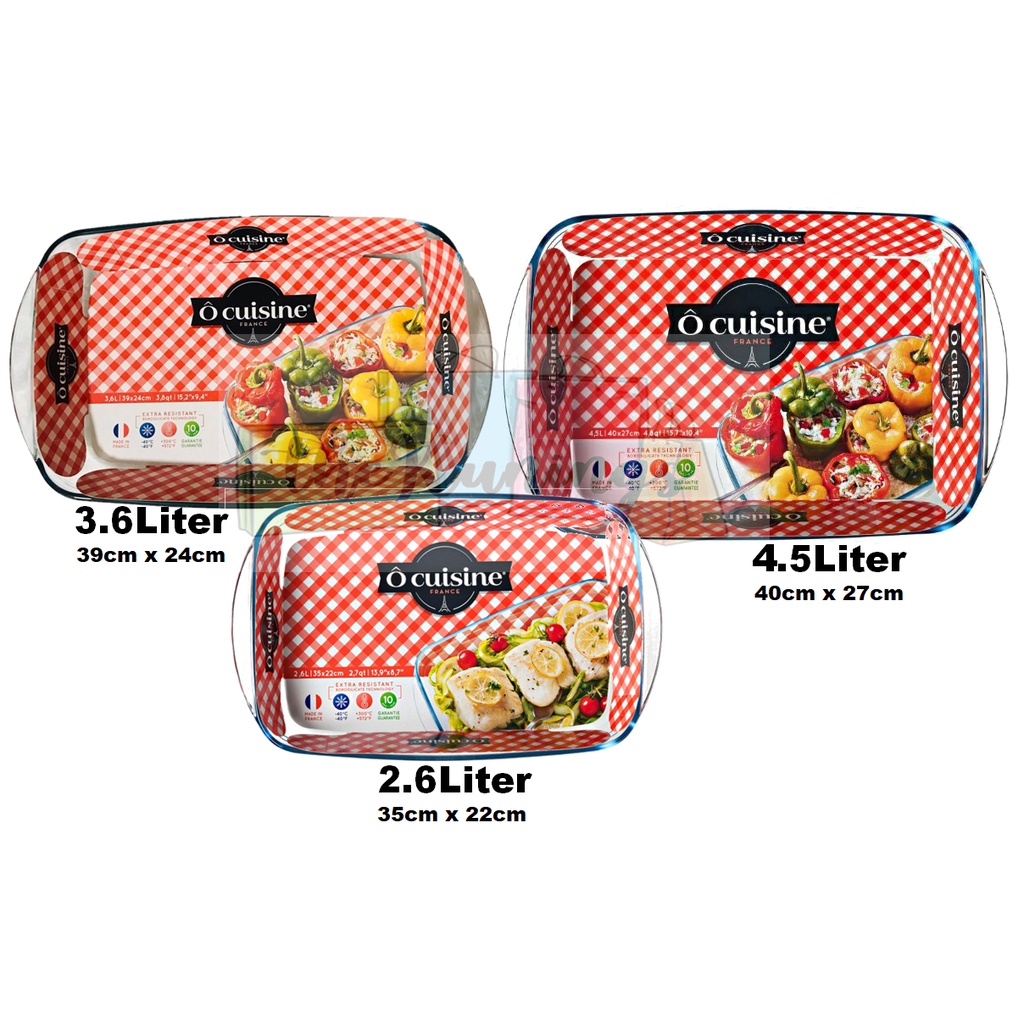 O Cuisine Rectangular Roaster (4.5L / 3.6L / 2.6L) | Shopee Philippines