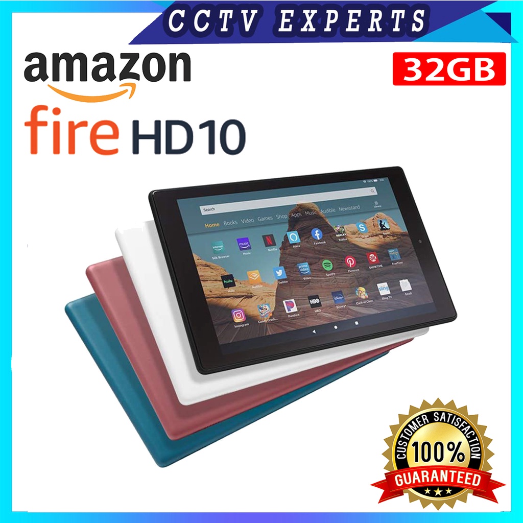 Amazon Fire HD 10 with Alexa 9th Generation 32GB 1080p Full Display 10. ...