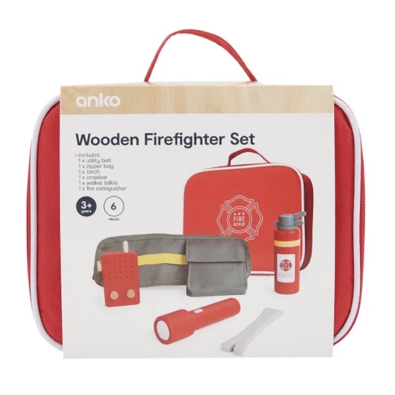 Anko Toy Wooden Firefighter Kit Shopee Philippines