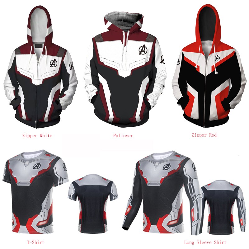 Newest The Avengers 4 Endgame Quantum Realm Hoodie Jacket Shopee