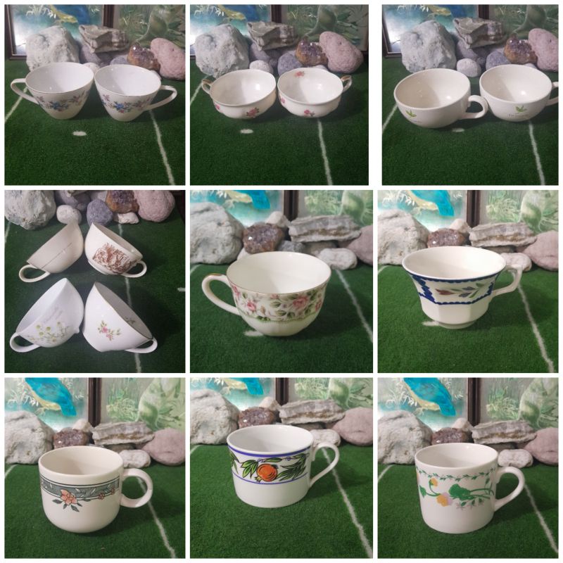 UK/Japan surplus wide mouthed cups / mugs Kanesho Nagoya Okura Hoya