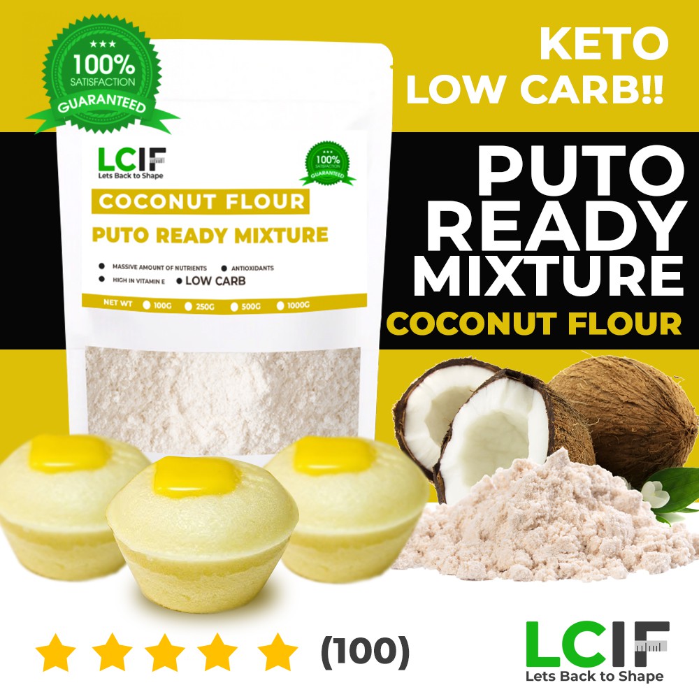 LOW CARB Coconut Flour Puto Ready Mixture 1000G 1kg LCIF Low Carb Guilt