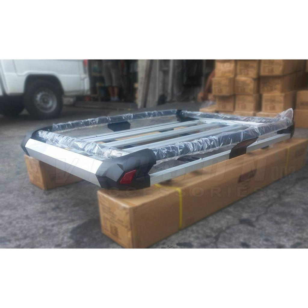 38x50 Silver Black Universal Stingray Roof Rack Rail Type Transformer ...